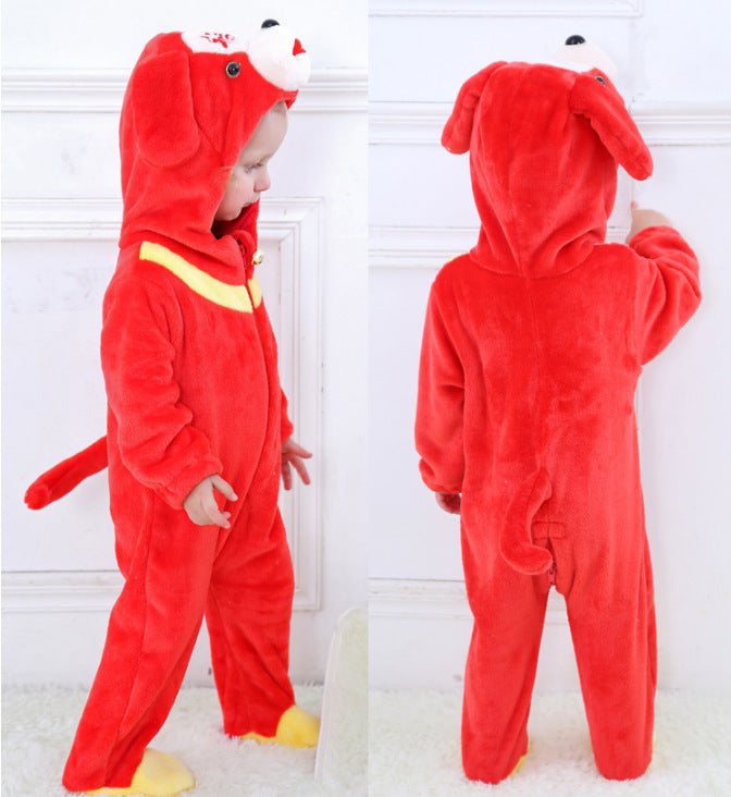 Dinosaure Cartoon Baby Outing Veste de coton animal enfant