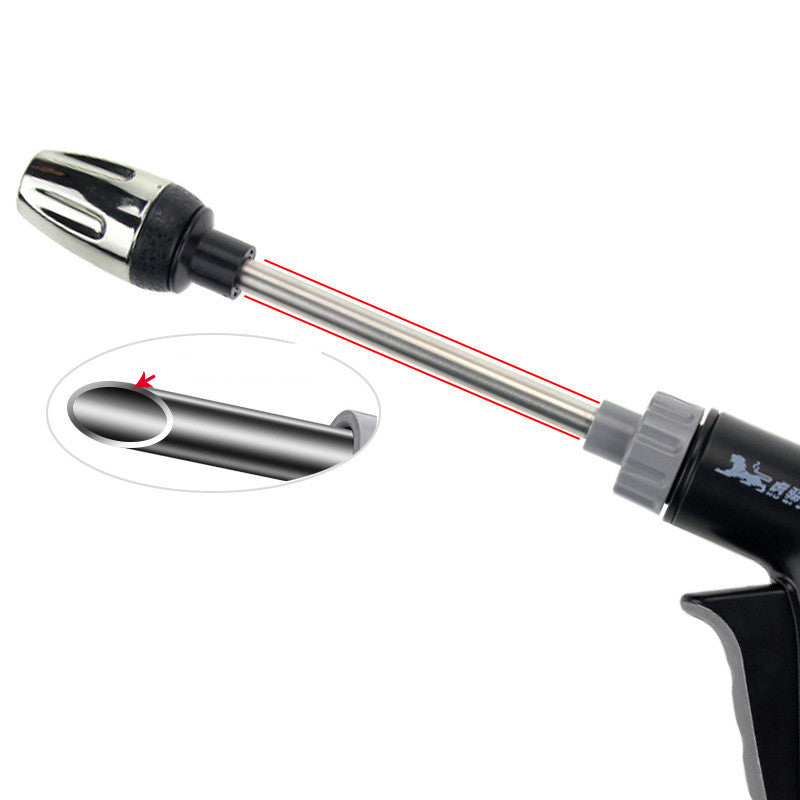 Rallonge métallique Buse électroplacante Interrupteur à un bouton Gun eau haute pression