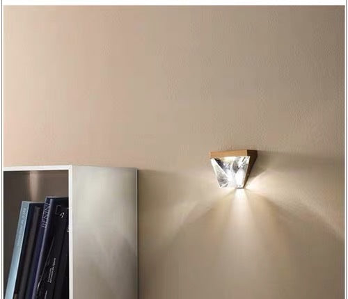 Lampe murale de cristal LED Modern Minimalist Personnalité Fond Lampe murale décorative