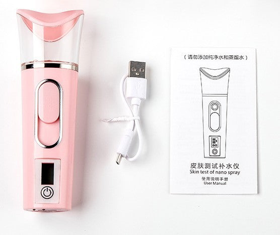 Humidificateur du visage de l'hydratant de test de peau à main