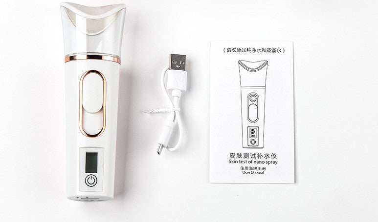 Humidificateur du visage de l'hydratant de test de peau à main