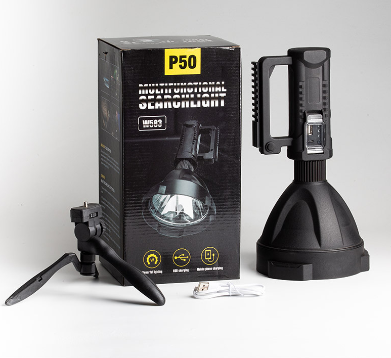 Lampe de recherche rechargeable multi-fonction USB lampe de poche lumière forte extérieur étanche Hig