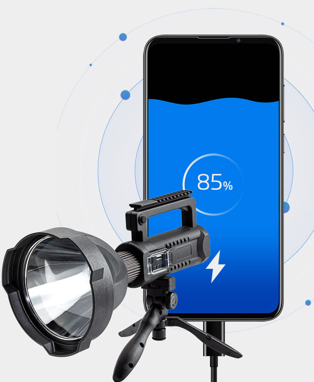 Lampe de recherche rechargeable multi-fonction USB lampe de poche lumière forte extérieur étanche Hig