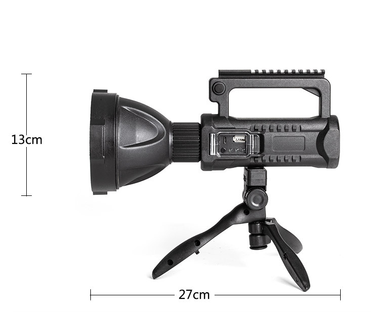 Lampe de recherche rechargeable multi-fonction USB lampe de poche lumière forte extérieur étanche Hig