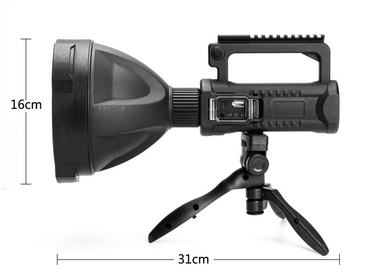 Lampe de recherche rechargeable multi-fonction USB lampe de poche lumière forte extérieur étanche Hig