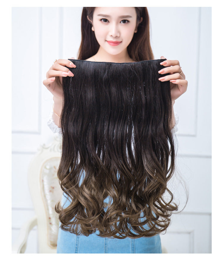 Grande vague une pièce perruque pièce cheveux