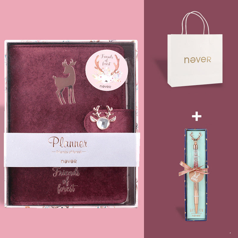 Manuel, carnet de notes, plan de perte de temps, livre simple de perte de cœur mignon fille