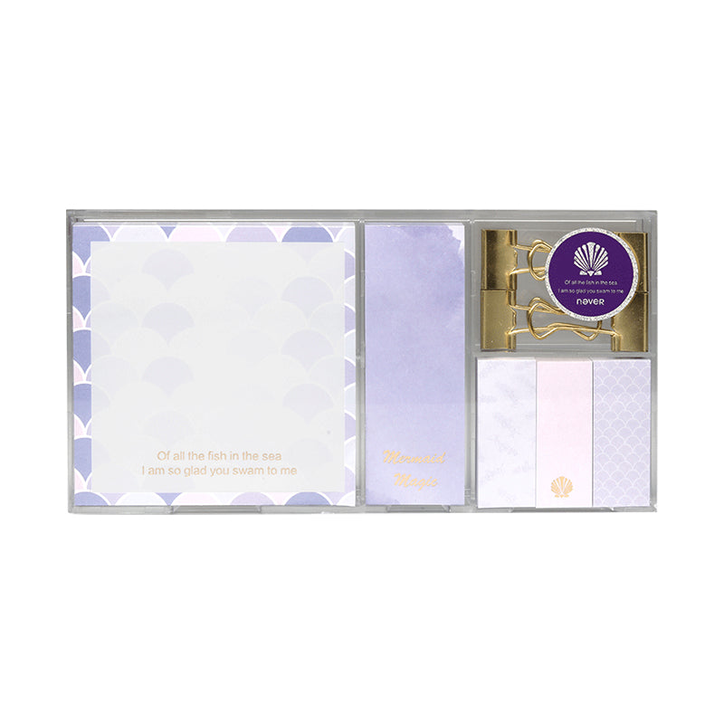 Mémo Pads série de sirène pourpre 6 Sets