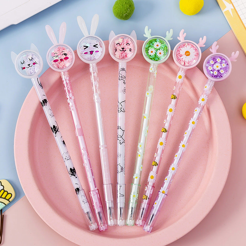 Mignon Tutu Sequin Gel stylo étude papeterie