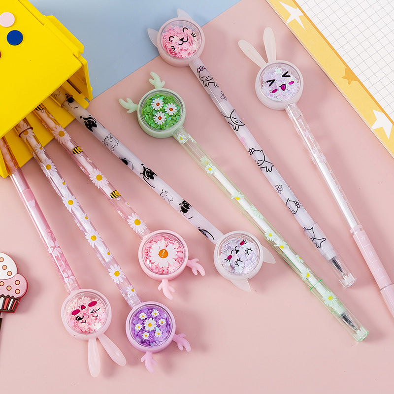 Mignon Tutu Sequin Gel stylo étude papeterie