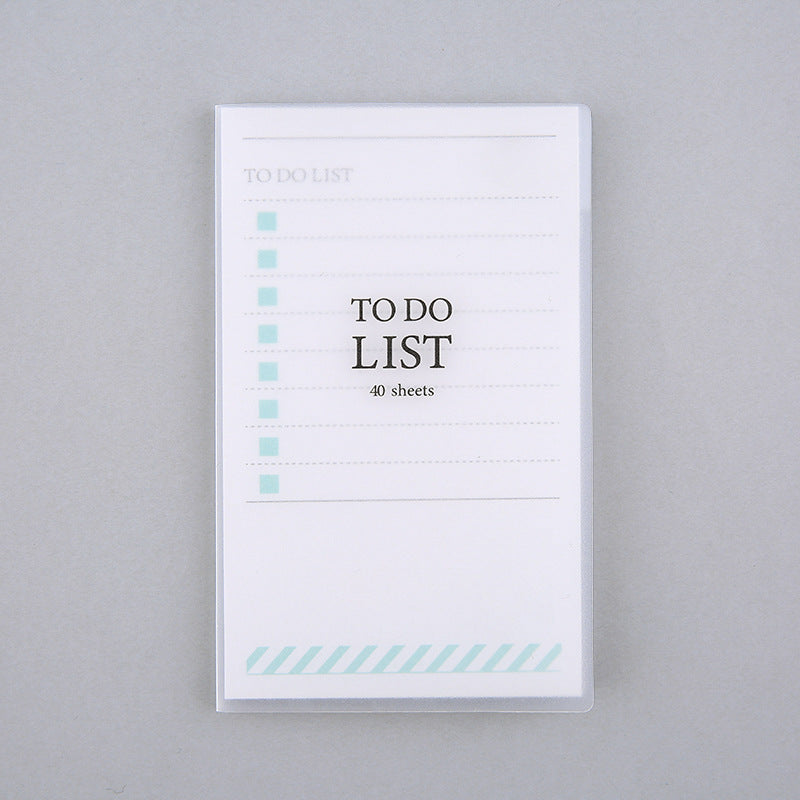 PP Carnet de notes congelé avec des notes