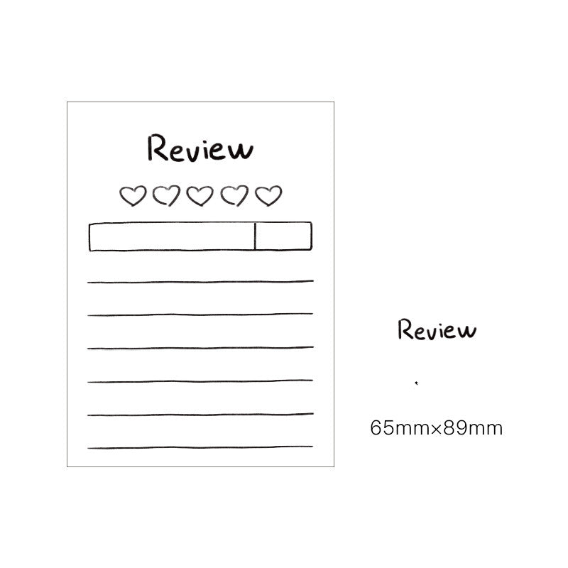 Mémo Pad pour la journée des filles Plan Mémo Pad Tearable Post-It Notes