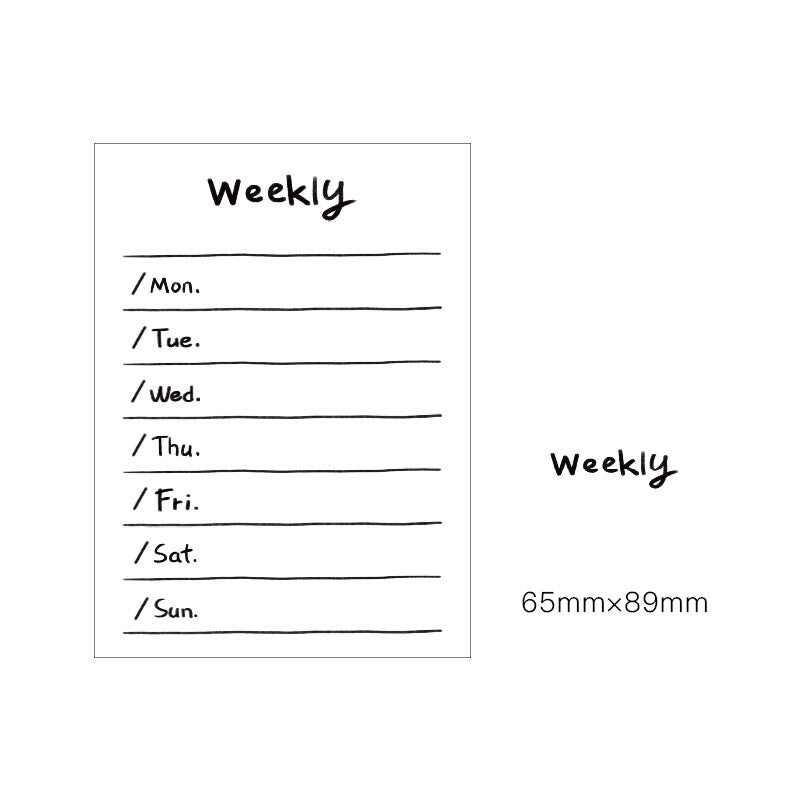 Mémo Pad pour la journée des filles Plan Mémo Pad Tearable Post-It Notes