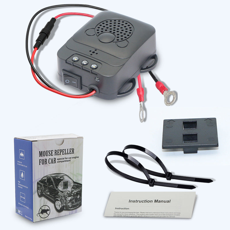 Lampe de poche de rat à ultrasons d'animal repoussant Rodent Deterrent-Trap 12V avec véhicule LED