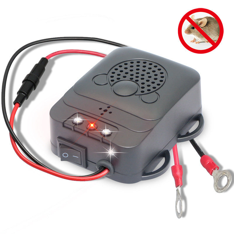 Lampe de poche de rat à ultrasons d'animal repoussant Rodent Deterrent-Trap 12V avec véhicule LED