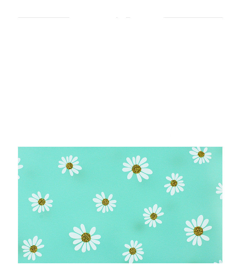 Transparent Tpv Girl Cosmétiques Sac de rangement Daisy Crayon étudiant