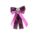 Dentelle Big Bow Strass Pearl Streamer Brooch