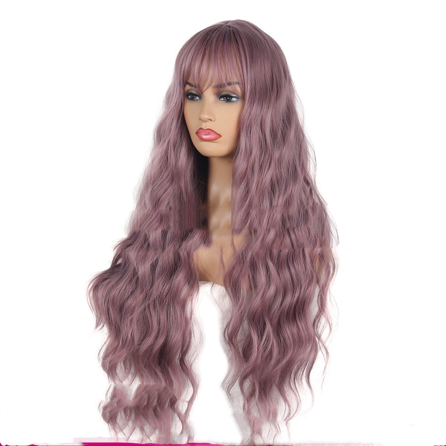 Split Air Bangs European and American Chemical Fibre Wig Headgear