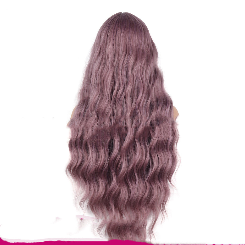 Split Air Bangs European and American Chemical Fibre Wig Headgear
