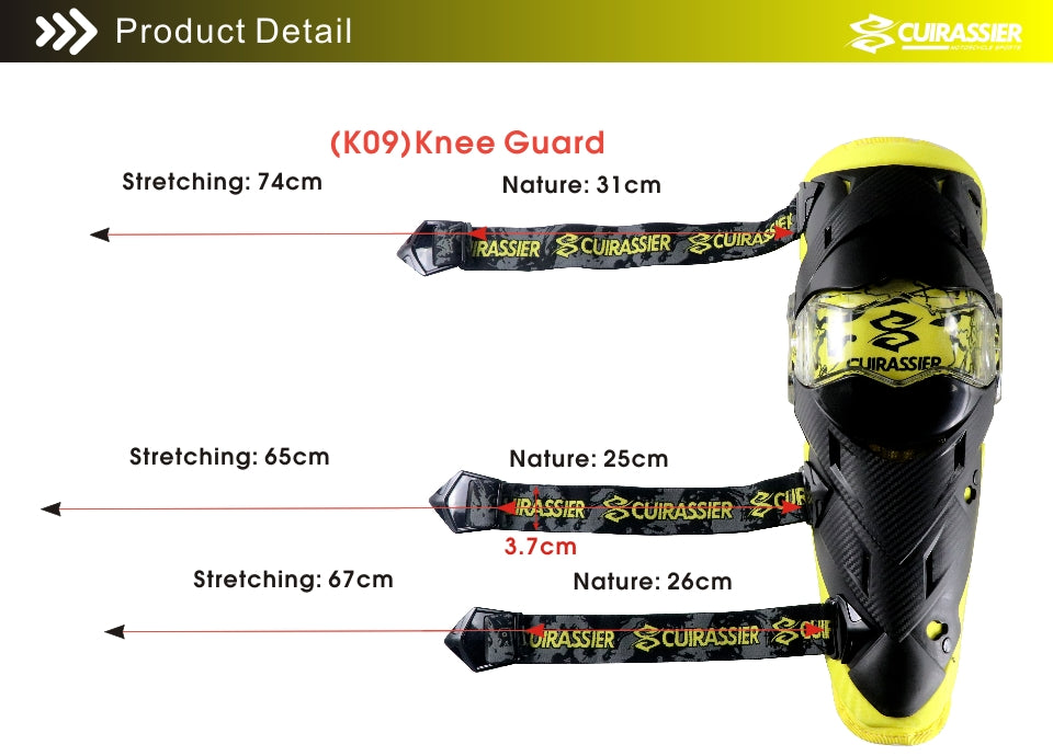 Moto Elbow Protecteur Cuirassier Kneepad Knee Guards Motocross Downhill Dirt Bike MX
