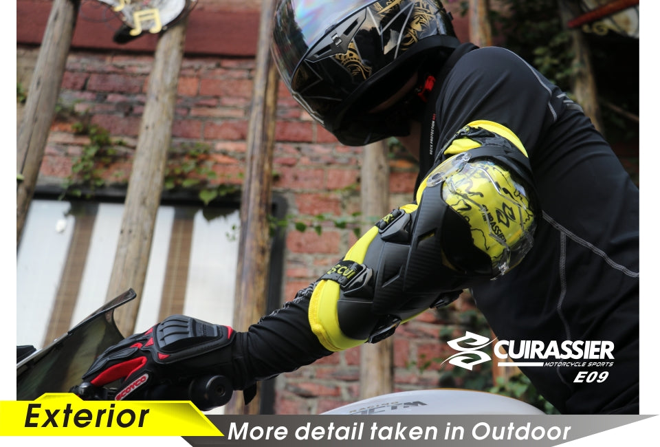 Moto Elbow Protecteur Cuirassier Kneepad Knee Guards Motocross Downhill Dirt Bike MX