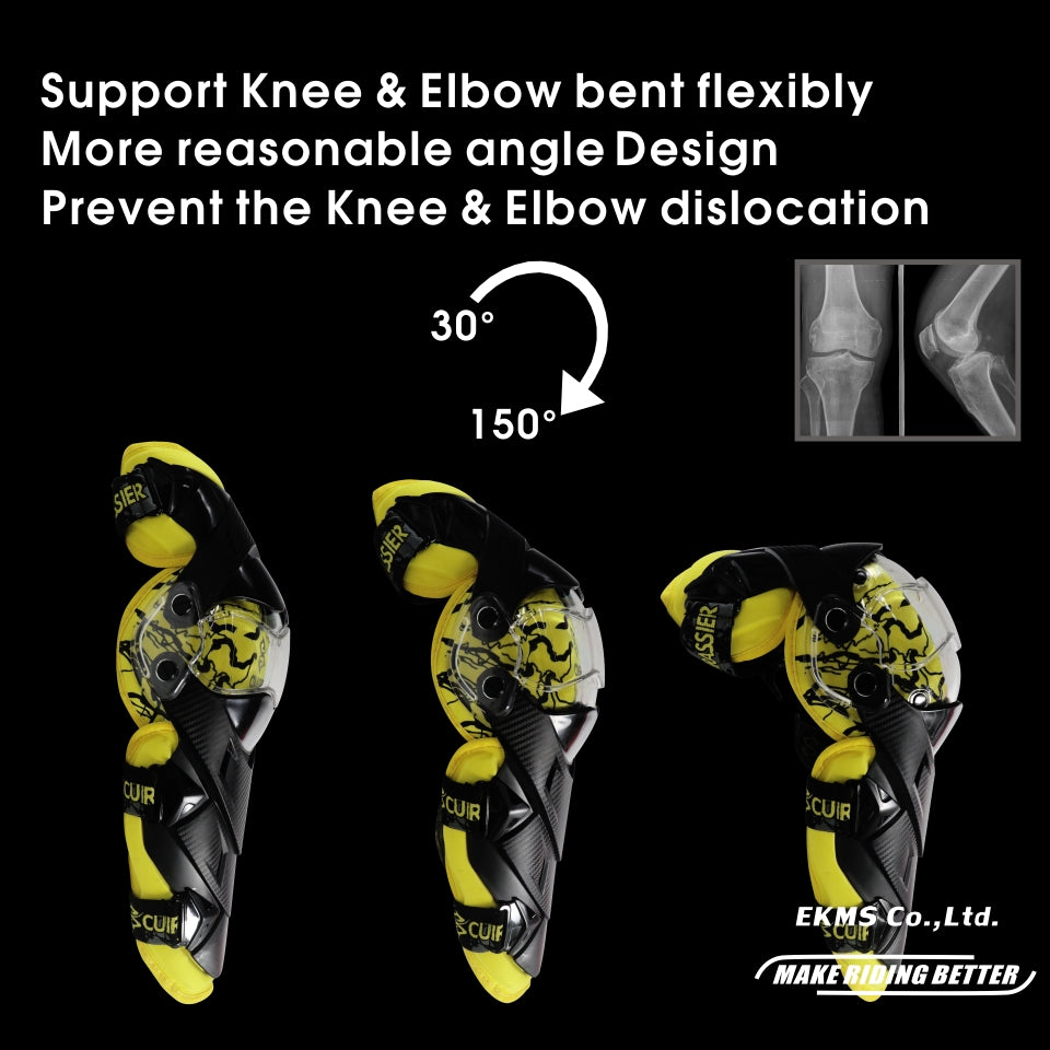 Moto Elbow Protecteur Cuirassier Kneepad Knee Guards Motocross Downhill Dirt Bike MX
