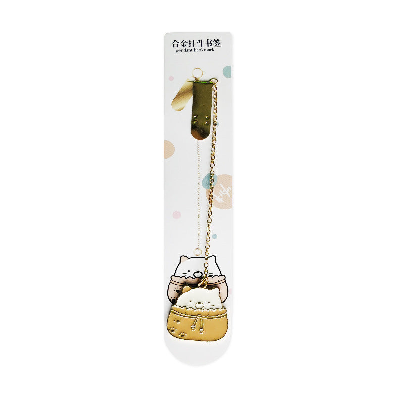 Creative Small Fresh Metal Pendentif signet Cute Exquisite Pendentif signet Student Statio