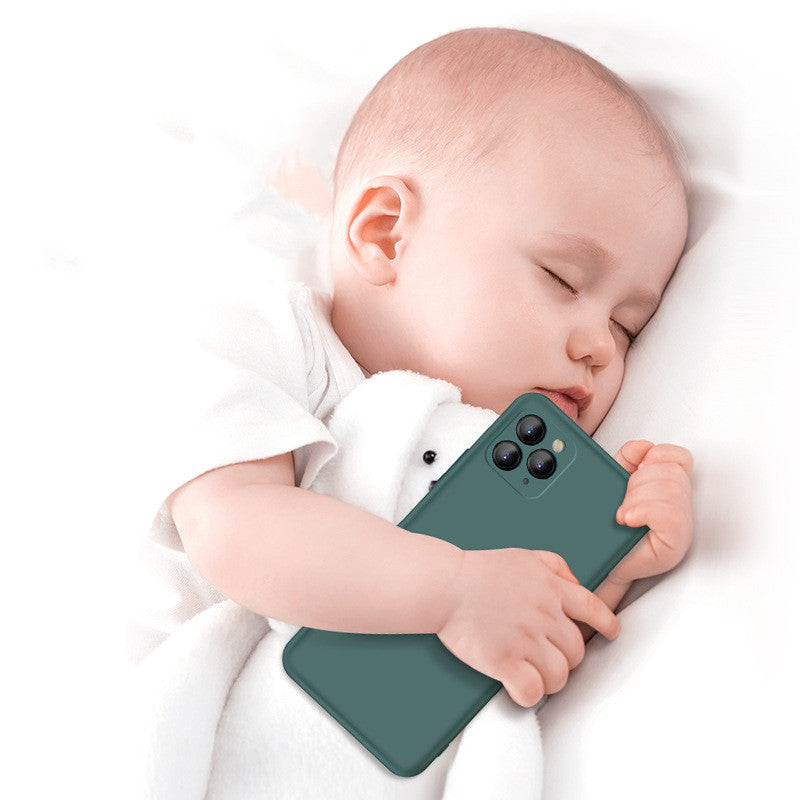 Boîtier de téléphone mobile en silicone liquide trou de précision