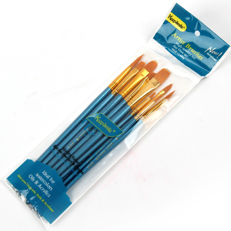 Gouache Brush Set Watercolor Line Pen Tête ronde