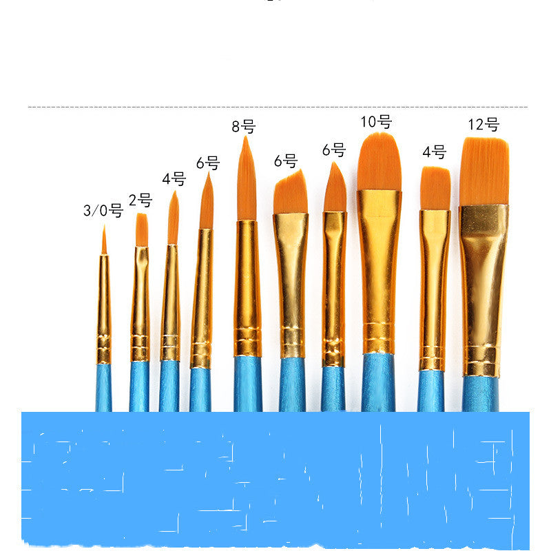 Gouache Brush Set Watercolor Line Pen Tête ronde