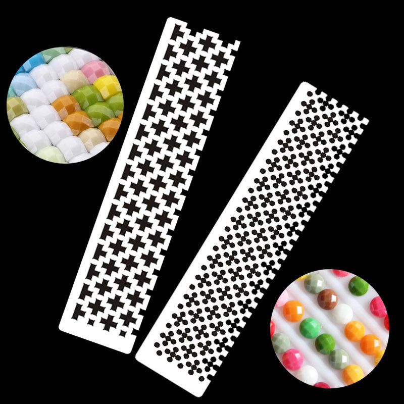 Diamond Painting Square Diamond Mesh Ruler Grille Règle Plum Ruler Square Diamond Grille Règle