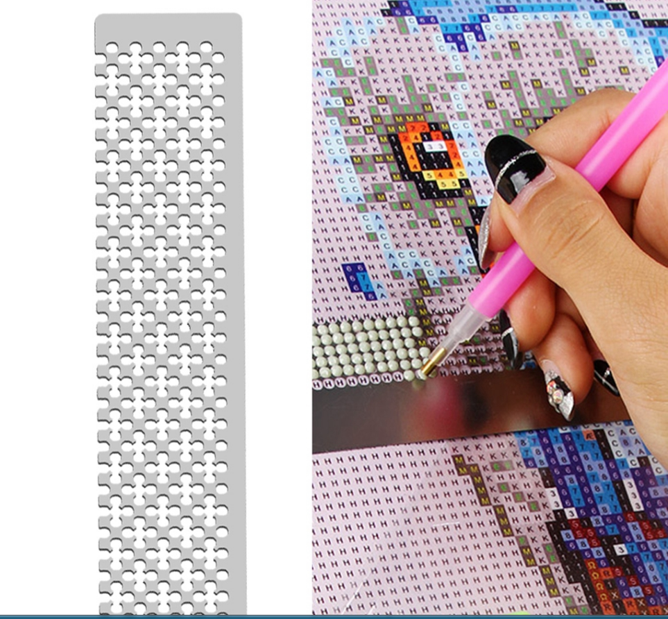 Diamond Painting Square Diamond Mesh Ruler Grille Règle Plum Ruler Square Diamond Grille Règle