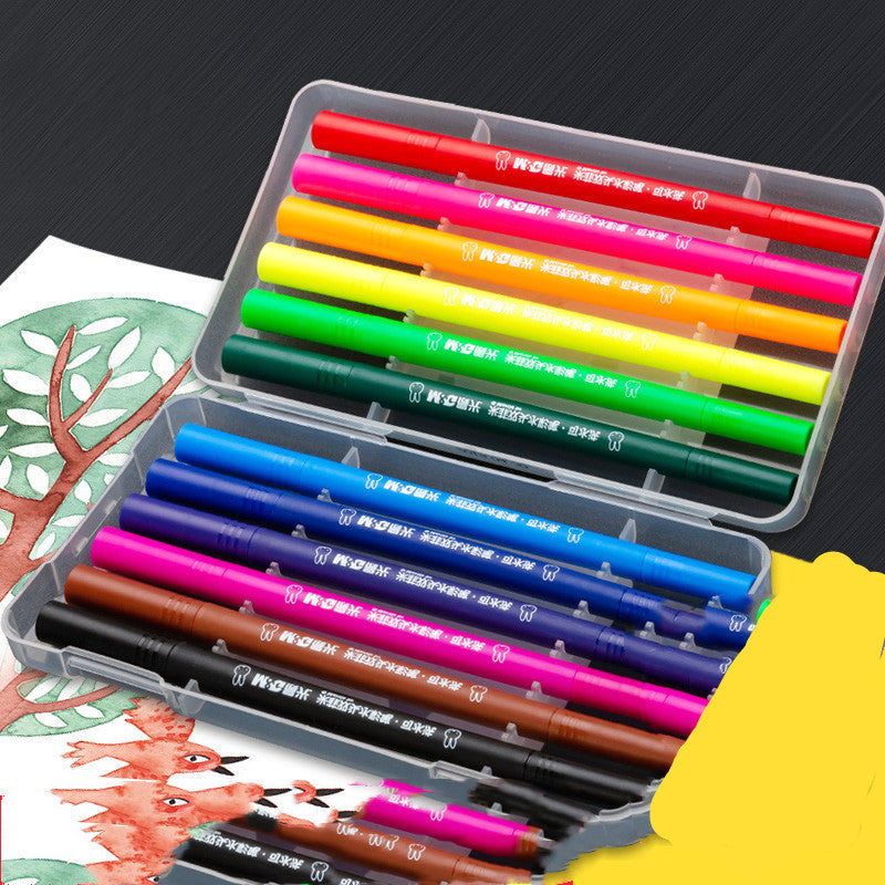 Soft Head Aquarelle Pen Double Head Set