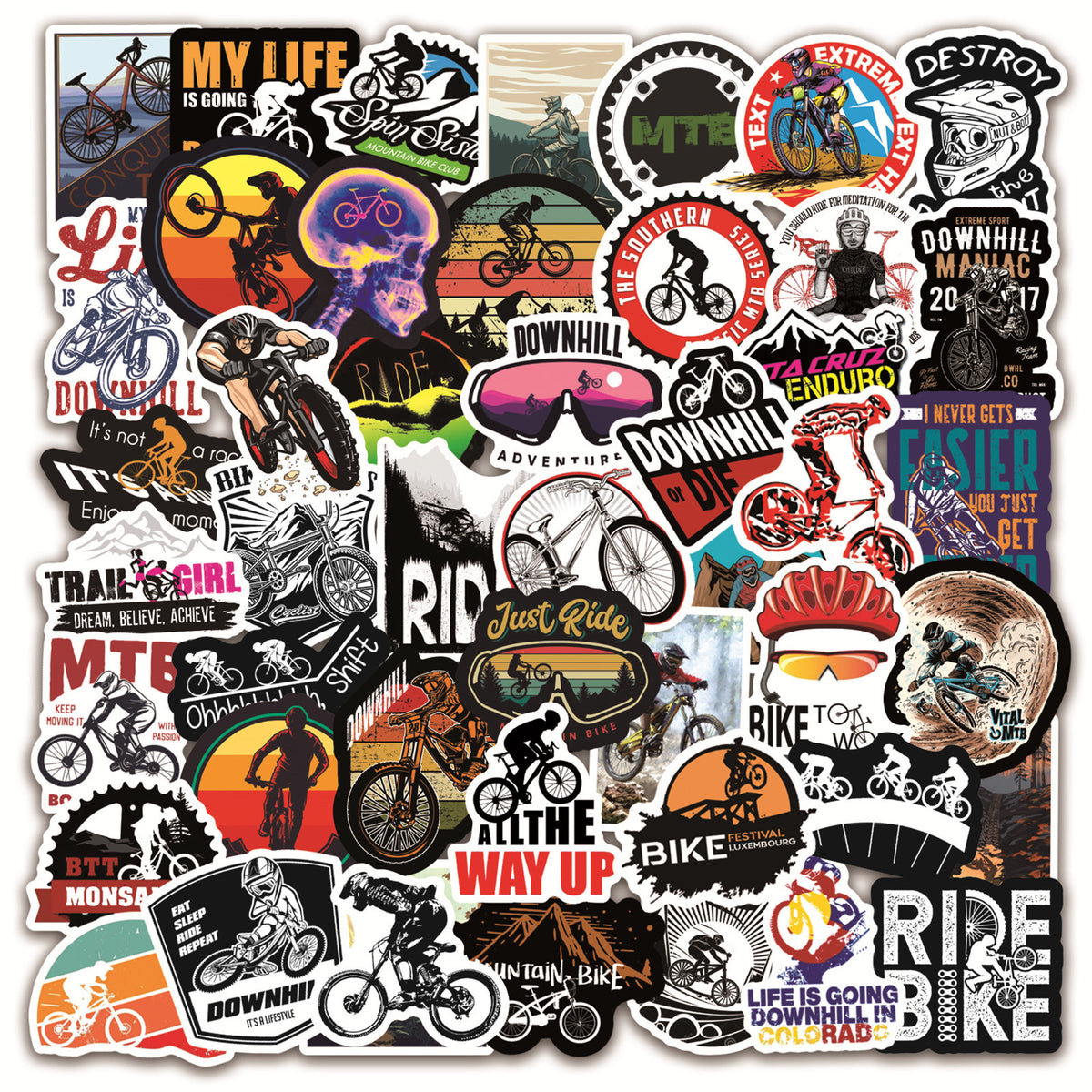 Stickers MTB Skateboard Notebook