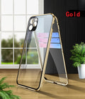 Boîtier de téléphone magnétique en verre double face