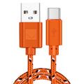 Câble de données USB-C en nylon tressé pour charge rapide et transmission de données