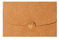 Petites cartes de voeux Enveloppes en papier spécial enveloppées de couleur Western-Style S