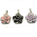 Diamant en métal rose fleur Rhododendron cristal bijoux USB Drive