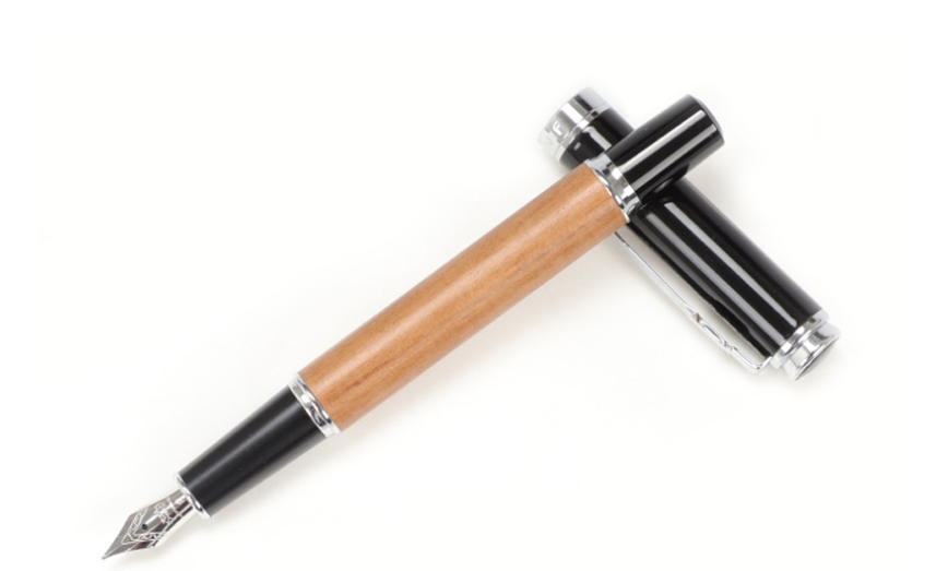 Stylo d'artisanat en céramique couleur laque et pêche