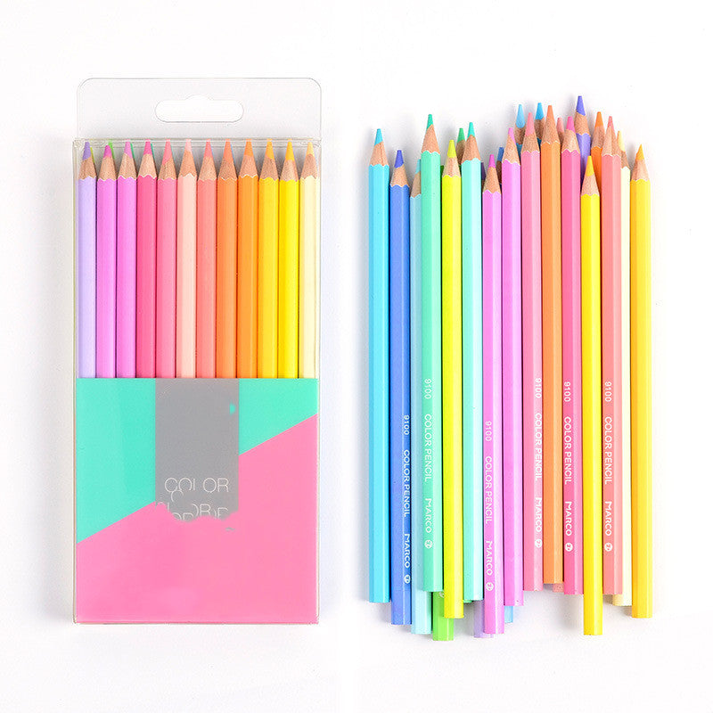 Série Macaron Crayon coloré étudiants