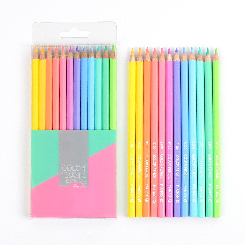 Série Macaron Crayon coloré étudiants