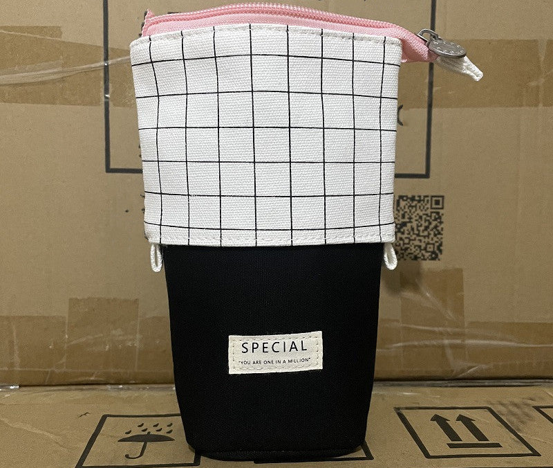 Sac à crayon en toile de papeterie étudiant créatif