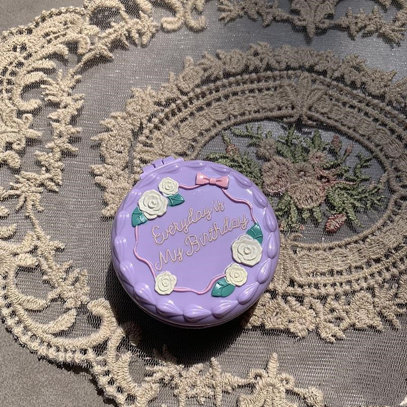 Maquillage Miroir avec Pliage Massage Pinceau de cheveux Mini Airbag