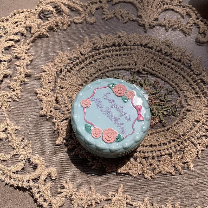Maquillage Miroir avec Pliage Massage Pinceau de cheveux Mini Airbag