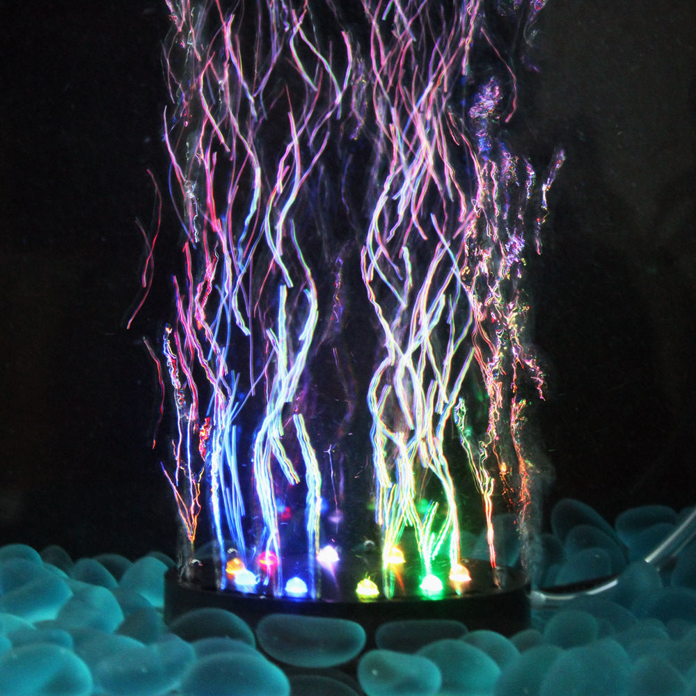 Fish Tank Landscaping Décoration 7 couleurs Aquarium Lumière LED Plongée Légère Linge de réservoir de poisson