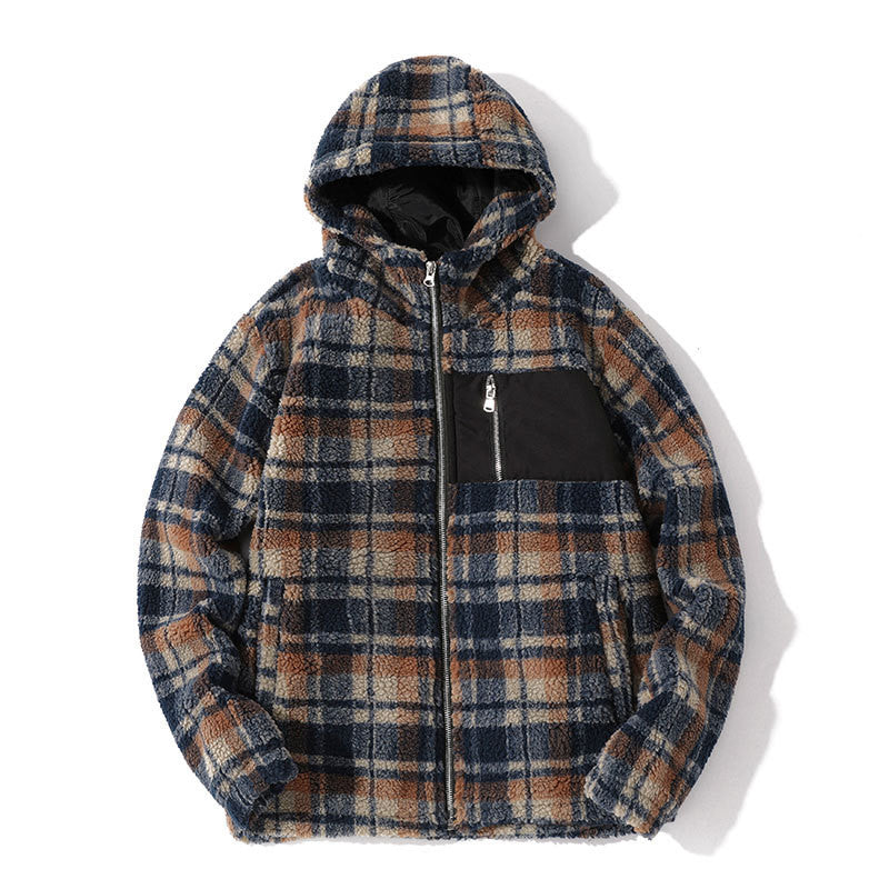 Veste Velvet d'Agneau Manteau Automne et Hiver Pitching Mode Loose and Warm