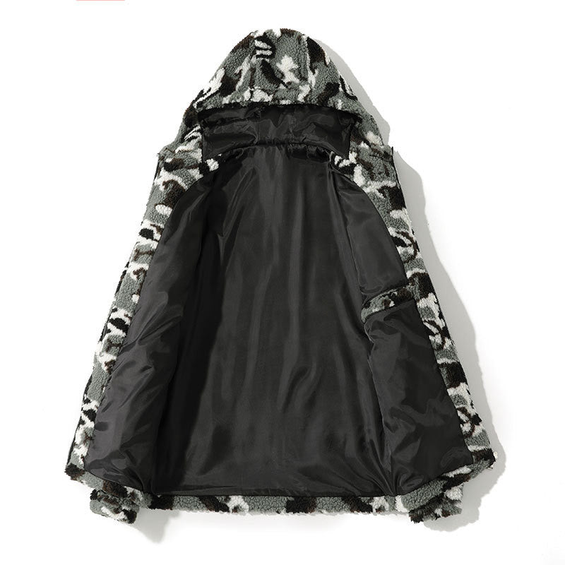 Veste Velvet d'Agneau Manteau Automne et Hiver Pitching Mode Loose and Warm
