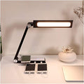 LED sans fil charge longue bras lampe de bureau graduation lampe de table en aluminium alliage pliant longue Li