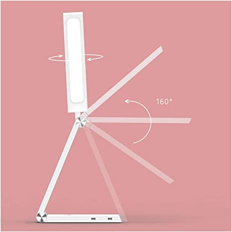 LED sans fil charge longue bras lampe de bureau graduation lampe de table en aluminium alliage pliant longue Li