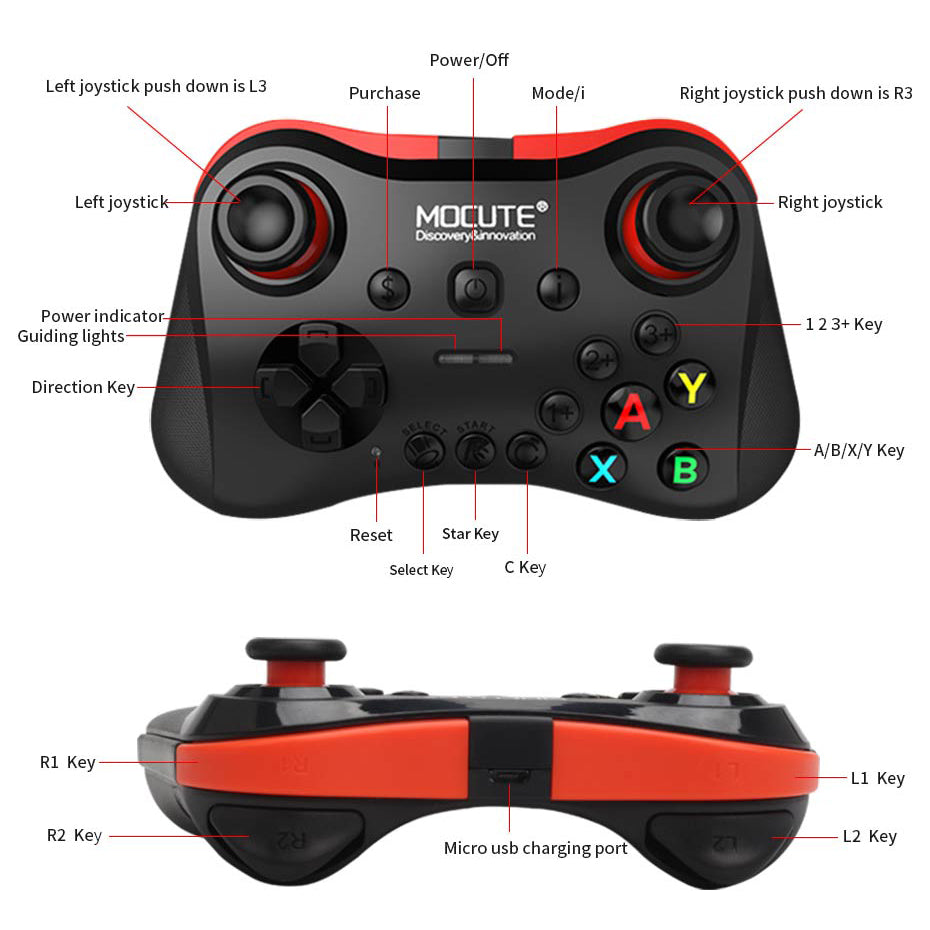 Magic Cart Wireless Bluetooth Mobile Phone Gamepad